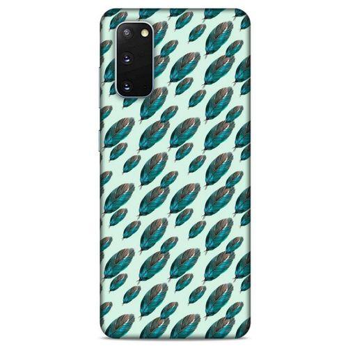 Samsung Galaxy S20 Kılıf Desenli Özel Seri Tüyler (50) Shockproof Kılıf