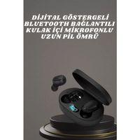 Kulaklık Dijital Göstergeli Bluetooth Bağlantılı Kablosuz Kulak İçi Mikrofonlu Dokunmatik Kontrol
