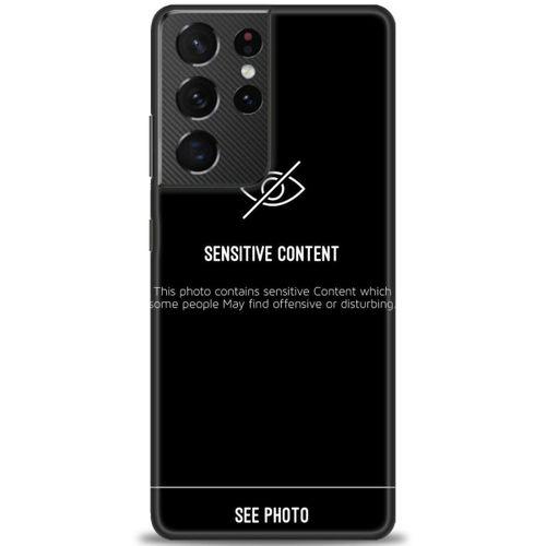 Samsung Galaxy S21 Ultra Kılıf HD Baskılı Kılıf - Sensitive Content + Tam Ekran Koruyucu