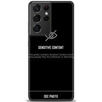 Samsung Galaxy S21 Ultra Kılıf HD Baskılı Kılıf - Sensitive Content + Tam Ekran Koruyucu