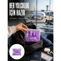 Taşınabilir 5’li Seyahat Banyo Seti Şampuanlık Sprey Krem Kutusu Yeni Nesil