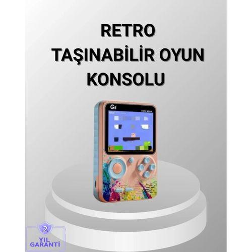 Mini Retro Oyun Konsolu 500 Oyunlu 3.0 İnç Ekran Ve Şarjlı Batarya