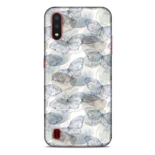 Samsung Galaxy A01 Kılıf Kelebek Etkisi (29) Arka Koruma Kılıfı Kırmızı Yeşil