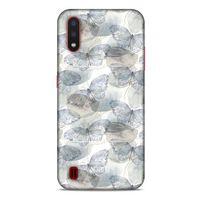 Samsung Galaxy A01 Kılıf Kelebek Etkisi (29) Arka Koruma Kılıfı Kırmızı Yeşil