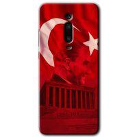 Xiaomi Mi 9T Kılıf HD Desen Baskılı Arka Kapak - Anıtkabir Atatürk + Kırılmaz Cam