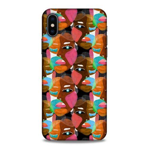 Lopard Apple iPhone XS Uyumlu Kılıf Sürreal Yüzler ♀ (7) Telefon Kılıfı Baskılı