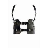 Siyah Kadın Kemer Geniş Korse Tarzı Zincir Detaylı - Brf1300