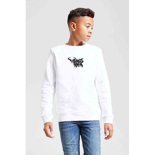 Vamos Rafa Baskılı Unisex Çocuk Beyaz Sweatshirt