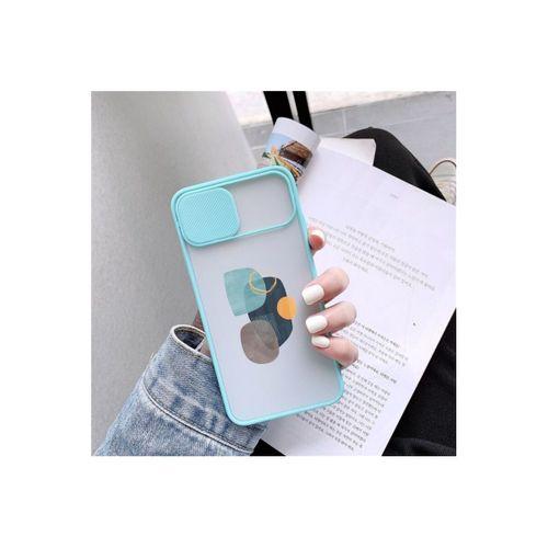 iPhone 11 Pro Wall Art Desenli Kamera Korumalı Mint Telefon Kılıfı