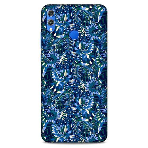 Huawei Honor 8x Uyumlu Kılıf Mavi Delisi (41) Tank Kılıf Çiçek