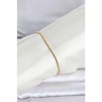 CM 14K Gold Renk Burgulu Zincir Model Kadın Bileklik