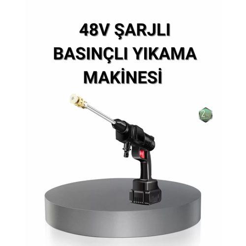Kablosuz Basınçlı Yıkama Makinesi – 48v Güçlü Motor, 2 Pil Ve Köpük Hazneli