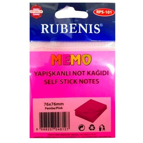 Memo Yapışkanlı Not Kağıdı 76X76Mm Pembe - 3 adet