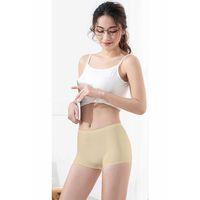 Kadın Dikişsiz Görünmez İz Yapmaz Mini Şort Boxer Ten