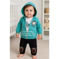 Aslan Desenli 3'lü Erkek Bebek Takımı