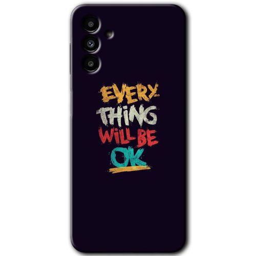 Samsung Galaxy M23 Kılıf Baskılı Kapak - Everything + 5D Tam Kaplayan Cam