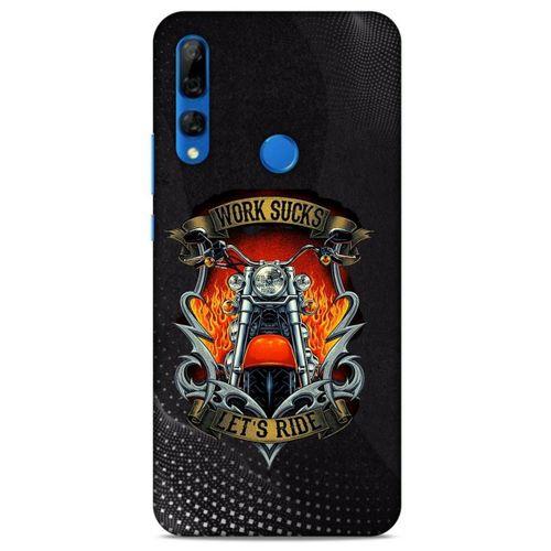 Huawei Y9 Prime 2019 Uyumlu Kılıf Motorsiklet (8) Baskılı Kılıf Harley Davidson