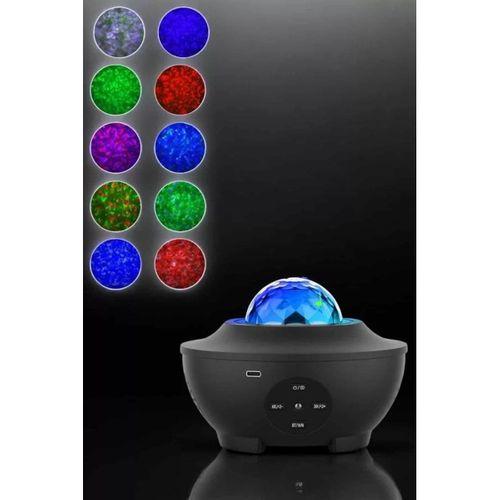 Projektör Yıldız Gece Lambası Disko Topu Bluetooth Bağlantılı Taşınabilir Şarjlı