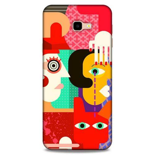 Lopard Samsung Galaxy J4 Plus Uyumlu Kılıf Soyut Sanat (15) Baskılı Antişok Kılıf