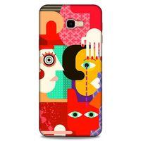 Lopard Samsung Galaxy J4 Plus Uyumlu Kılıf Soyut Sanat (15) Baskılı Antişok Kılıf