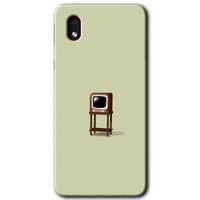 Samsung Galaxy A01 Core Kılıf Baskılı Kapak - Retro-TV +Tam Kaplayan Mat Seramik