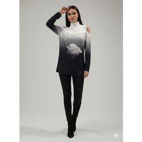 Kadın Uzun Kollu Balıkçı Yaka Omuz Dekoltesi Detaylı Bluz