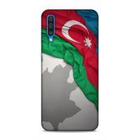 Samsung Galaxy A30s Uyumlu Kılıf Azarbaijan (9) Kılıf Kumaş Bayrak