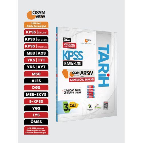 2026 KPSS Önlisans/Ortaöğretim Tarihin Kara Kutusu 3 Cilt ÖSYM Çıkmış Soru Bankası Konu Özetli Çözüm