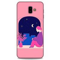 Samsung Galaxy J6 Plus Kılıf Depresyon (3) Kapak Lacivert Turuncu