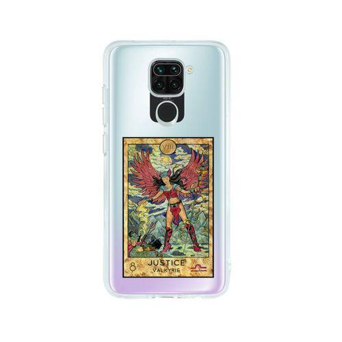 Redmi Note 9 Justice Valkryie Desenli Premium Şeffaf Silikon Kılıf
