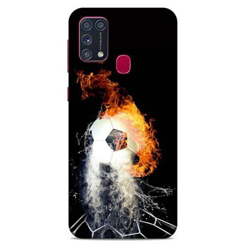 Lopard Samsung Galaxy M31 Uyumlu Kılıf FireX (35) Fit Design Kılıf Futbol