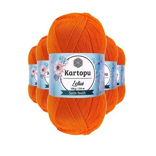 5 Adet Lotus Bikini Büstiyer Bluz Örgü İpi  K273 Turuncu