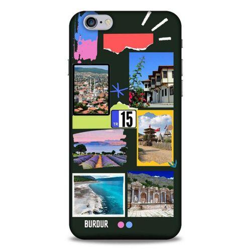 Lopard Apple Iphone 6S Plus Uyumlu Kılıf Şehirli ※ (15) Burdur Antişok Kılıf