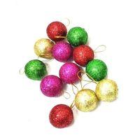 Party Marty Ağaç Süsü Simli Top 3Cm 12Li