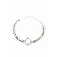 Halka Zincirli Bileklik - Gümüş