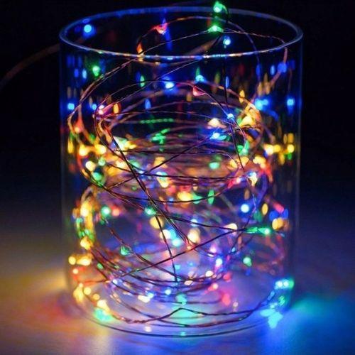 Gd966 Şerit Pilli Aydınlatma 3 Metre 30 Adet Rgb Peri Led