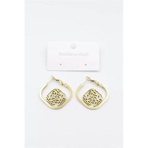 Çiçek Küpe - Altın