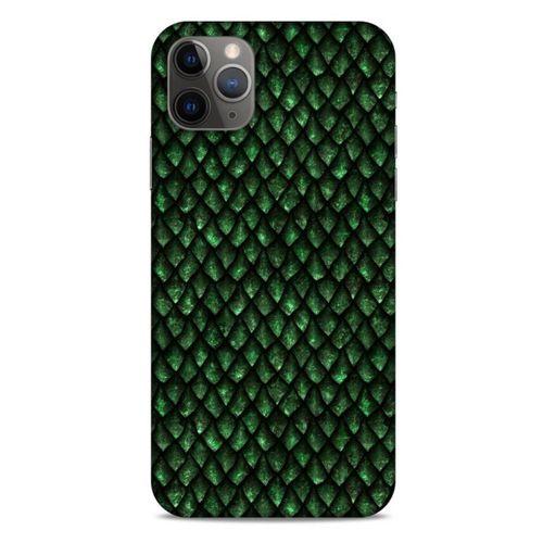 Apple Iphone 11 Pro Max Kılıf Dragons (5) Koruma Kabı Ejderha Koyu Yeşil Pul