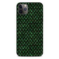 Apple Iphone 11 Pro Max Kılıf Dragons (5) Koruma Kabı Ejderha Koyu Yeşil Pul