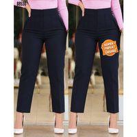 Kadın üste Oturan Paçası Bilek üzerinde Biten Krep Kumaş Kumaş Pantolon 36 (S) - 50 (5XL)