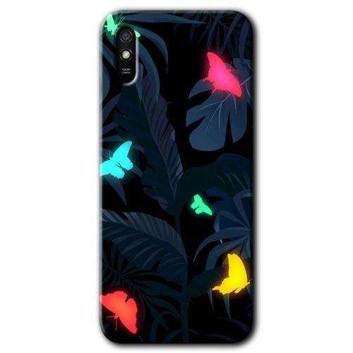 Xiaomi Redmi 9A HD Baskılı Kılıf + 9D Tam Ekran Koruyucu - Lighter Butterfly
