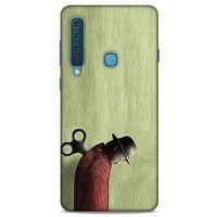 Samsung Galaxy A9 2018 Kılıf Depresyon (48) Bumper Kılıf Kahve Yeşil