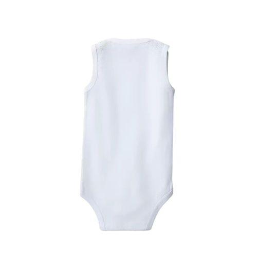Beyaz Askılı Body Zıbın 7-12 YAŞ Çocuklar İçin (5 ADET) Alttan Çıtçıtlı Özel Gereksinimli