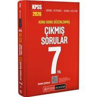 2026 KPSS Genel Yetenek Genel Kültür Konu Konu Düzenlenmiş Tamamı Çözümlü 7 Yıl Çıkmış Sorular Pegem Akademi