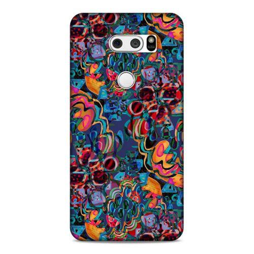 Lopard LG K50S Uyumlu Kılıf Soyut Sanat (28) Desenli Arka Kapak