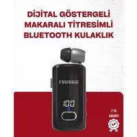 Fineblue F580 Bluetooth Kulaklık – Klipsli, Dijital Göstergeli, Su Geçirmez, 12 Saat Pil Ömürlü