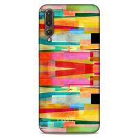 Huawei P20 Pro Kılıf Pastel Renkler (21) Koruyucu Kapak Yeşil Kırmızı