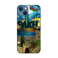 Apple iPhone 13 Mini Uyumlu Kılıf Azarbaijan (50) Shockproof Kılıf Bakü Simgeler