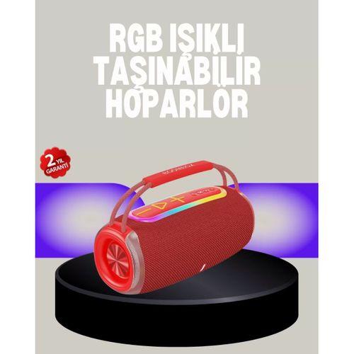 20w Kablosuz Bluetooth Hoparlör Rgb Işık Efektli Usb/sd/aux Destekli