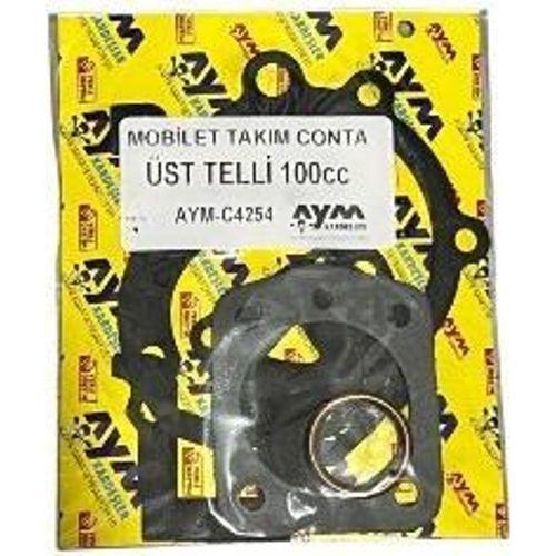 MOBYLETTE Mobylette Set Karter Takım Conta (Üst 100Cc Telli ) Siyah